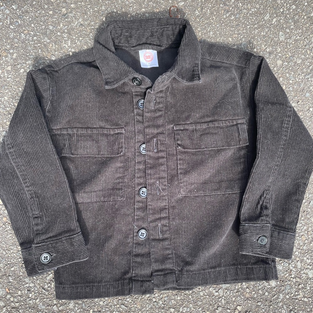 Kids Corduroy Jacket - Black wonder nation 3T toddler 👶🏼